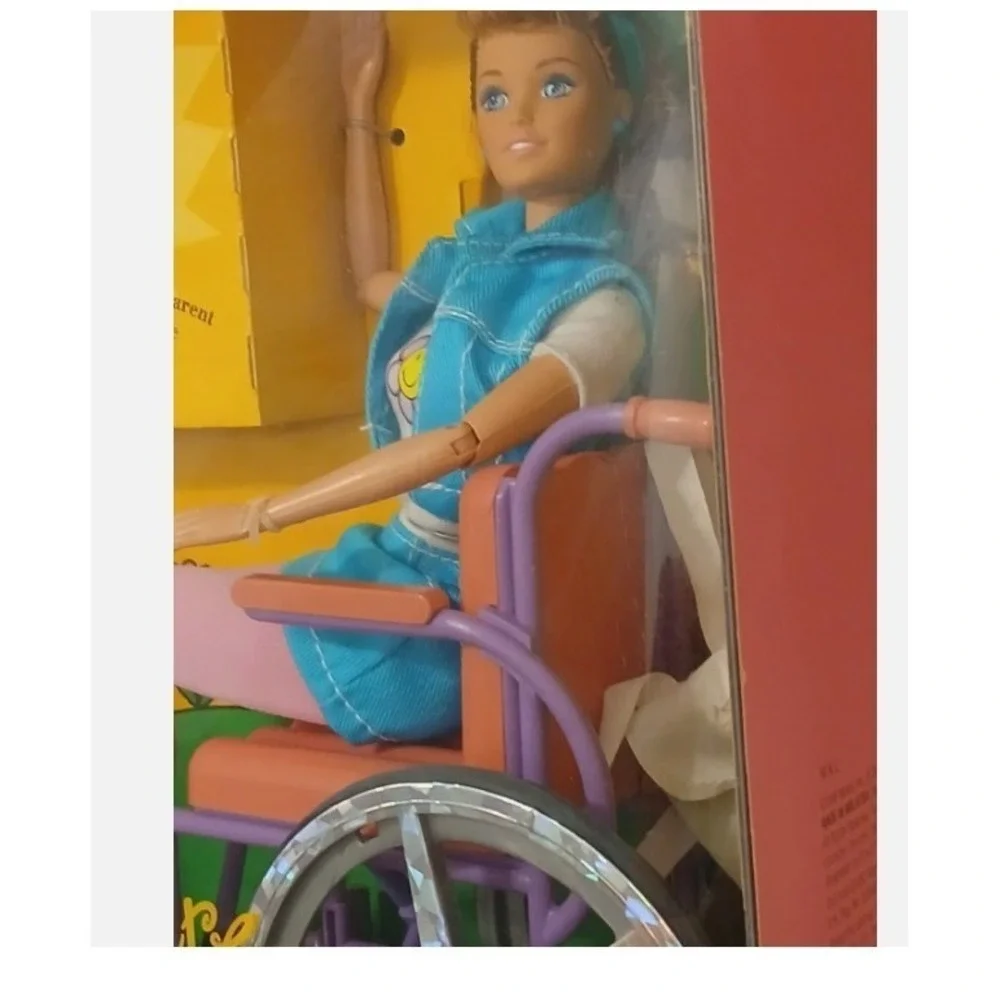 1996 Wheelchair Barbie New w Box Share a Smile BECKY Mattel Sealed Collectible